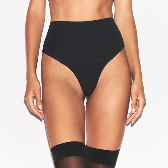 SKIMS Other - SKIMS Sculpting High Waist Thong Shapewear Black XL Slimming Control Underwear